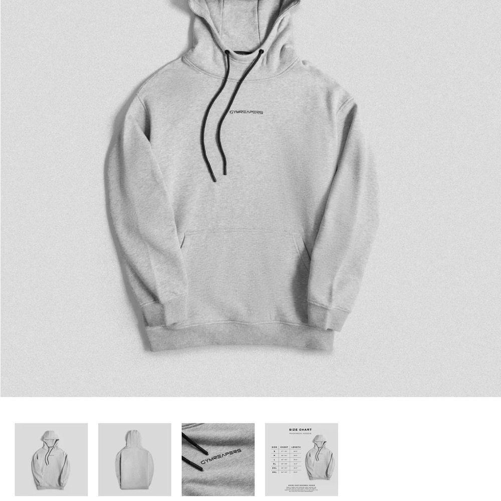 Gray Hoodie by Gymreapers